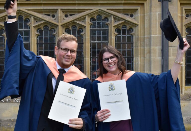 Alfie Woolgar and Amy Hale met and fell in love whilst studying with University Studies at West Suffolk College